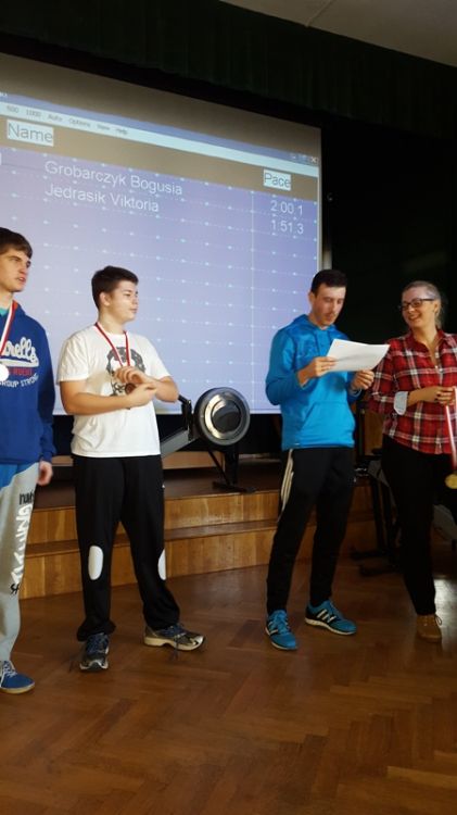 Mistrzostwa Szkoły na ergometrze wioślarskim 2015/16