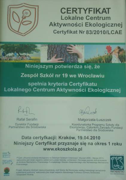 certyfikat_Lokalnego_Centrum_Aktywnosci_Ekologicznej